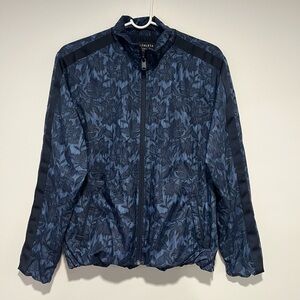 Athleta Navy Floral Jacket